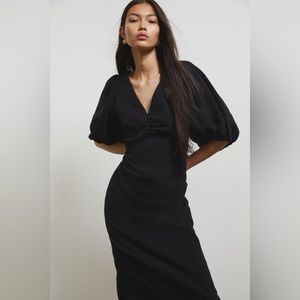 Balloon-Sleeved Dress (XL)